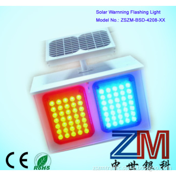 solar traffic warning light